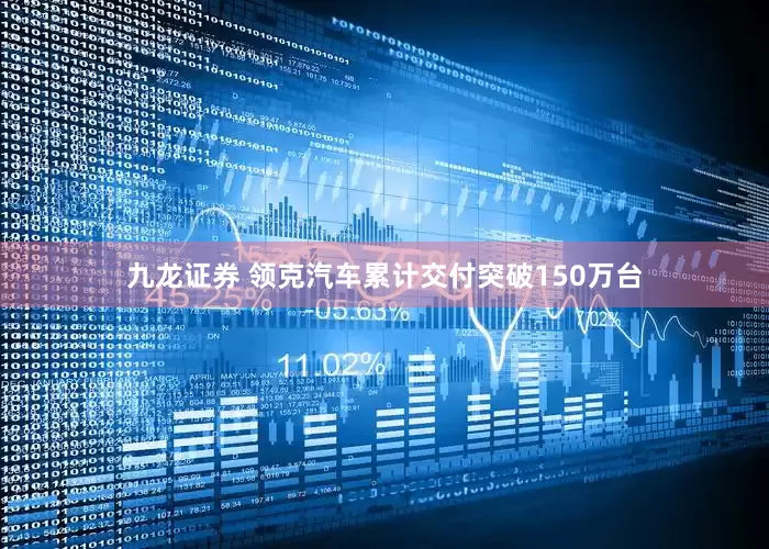 九龙证券 领克汽车累计交付突破150万台